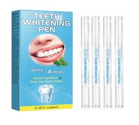 Stylo de blanchiment dentaire, 4 unités, produit blanchissant pour éliminer les taches, un sourire éclatant à la maison et en déplacement 8 ml (4 stylos de 2 ml chacun)
