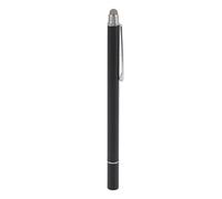 Stylo de calendrier 2 en 1 double pointe - Écran tactile capacitif avec haute sensibilité et clip en métal sûr pour calendrier numérique et autres calendriers - Noir