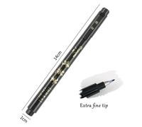 Stylo De Calligraphie À La Main,Marqueurs D'art À Encre Noire,Pour L'écriture Et Le Dessin,Fournitures De Papeterie D'art Scolaires Et De Bureau - Type 1 Pc Extra Fine Tip