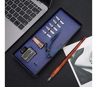 Stylo de Calligraphie en Bois de Haute qualité pour L'écriture, Design Léger et Ergonomique, Idéal pour le Dessin au Stylo et la Pratique des Langues étrangères.