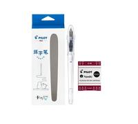 Stylo De Calligraphie Pilote Fp-50r Pour Étudiants, Poignée Triangulaire, Style Fontaine De Luxe, Ef F M Nib, Clair/Noir, 1 Pièce