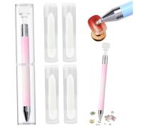 Stylo de cire rechargeable automatique pour Diamond Art, 5 pièces, stylos de Nail Art avec pointe fine pour un placement précis des pierres précieuses, conception légère en acrylique