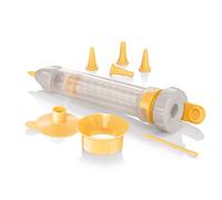 Tescoma Stylo décoratif pour gâteaux Delicia 630536 transparent et jaune 15 cm