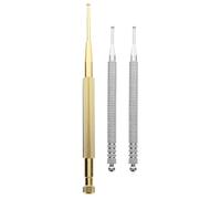 Stylo de Détection des Points Auriculaires Portable, en Acier Inoxydable | Prise en Main Simple, Détection Précise des Points, Usage Professionnel au Bureau, Finition Cuivre Moderne
