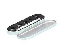 Stylo de Forage Lumineux USB Chargeable Point de Croix Applique Diamant Outil de Peinture avec Boîte de Rangement Stylos de Peinture Diamant (Boîte à stylos à pointe lumineuse - Vert matcha)