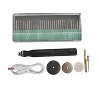 Stylo de gravure électrique PolyGen avec kit d'accessoires de 35 pièces pour bricolage de bijoux et de modélisme, une machine de gravure sans fil à 3 vitesses avec poignée