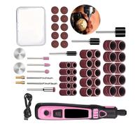 Stylo de gravure multifonction avec 54 têtes de meulage et batterie rechargeable ou kit de gravure précise pour sculpture et polissage