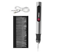 Stylo de gravure - Outil portable sans fil définitif pour artistes et bricolage | Graveur amical pour débutants avec 30 pointes et guide de maîtrise | pour métal, bois, verre, PP, bijoux