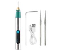 Stylo de gravure pour les matériaux - Kit d'outils rotatifs de 12 cm | Outil de sculpture rotatif électrique, machine de gravure à 3 vitesses, graveur portable pour bois, verre, métal, cuir et