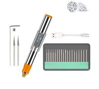 Stylo De Gravure Sur Verre - Outil De Gravure De Précision, Graveur Rotatif En Métal, Outil De Graure, Stylo De Gravre | Conception Portable Légère, Idéale Pour Les Bijoux, Le Bois, Le Verre, La Pie