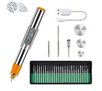 Stylo De Gravure Sur Verre - Outil De Gravure De Précision, Graveur Rotatif En Métal, Outil De Graure, Stylo De Gravre | Conception Portable Légère, Idéale Pour Les Bijoux, Le Bois, Le Verre, La Pie