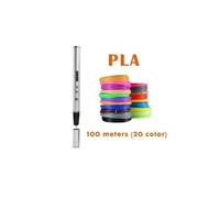Stylo de gribouillage 3d argent oled 20 couleur filament pla d'impression gadget cadeaux de noël pour l'école pour enfants G