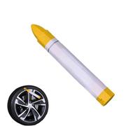 Stylo de laque pour pneus - Marqueur de voiture à base d'huile, résistant à la pluie et jaune | Marqueurs d'étiquetage de pneus de voiture durables pour adapter les murs