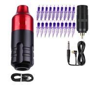 Stylo De Maquillage Permanent Rotatif À Cordon, Kit Machine Tatouer Avec Batterie Sans Fil, Ensemble D'aiguilles Cartouche Pro EntraîNement De PréCision