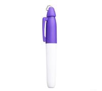 Stylo de marquage professionnel pour balle de golf avec crochet porte-clés, encre à séchage rapide pour marques d'alignement, construction en plastique, taille compacte pour un transport facile, rouge