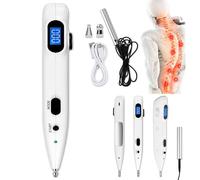 Stylo De Massage éLectronique, Stylo D'Acupuncture MéRidien, 9 Niveaux D'Intensité + 3 Modes, DéTection Intelligente des Points D'Acupuncture, pour Soulager Les Douleurs Musculaires