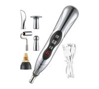 Stylo de massage - Outil de massage électronique anti-stress, stimulateur de pression méridien rechargeable pour hommes et femmes, relaxation musculaire, réflexologie