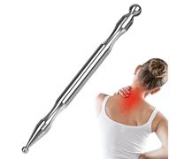 Stylo de massage | Stylo de massage manuel | Masseur de point de déclenchement | Outil de massage en acier inoxydable | Bâton, outil de massage de point de pression, stimulateur nerveux pour tout le