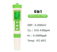 Stylo de mesure de la qualité de l'eau 5 en 1,détecteur de PH H2 ORP TEMP CL2,testeur multifonction pour spa piscine - Type 4 in 1