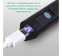 Stylo De Meulage éLectrique Compact, Machine De Polissage Des Ongles En Pierre, Lettrage En MéTal, Sculpture, Gravure, Dispositif De Meulage, Rechargeable Par Usb, 5 Vitesses De Vitesse RéGlables