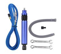 Stylo de meulage pneumatique, outil de meuleuse à air, 35 000 tr/min, mandrin de 3 à 6 mm, type B, argent, type raffiné pour le polissage, la gravure et les applications (Type A-bleu Type ordinaire)