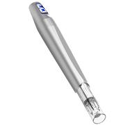 Stylo de microneedling électrique avec batterie de 450 mAh, Dermapen électrique à 6 vitesses, écran LCD, 12 cartouches, stylo à micro-aiguilles (Argent)
