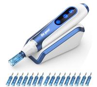 Stylo de Microneedling Pen Ultima A11, Outil de Soin de la Peau sans Fil avec 20 Cartouches de Rechange (8PcsX18Pins+6PcsX12Pin+6PcsXNano Round)