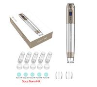 Stylo De Microneedling Professionnel Sans Fil Hydra Derma Pen,Dispositif De Soins De La Peau Dermapen Automatique,Adhérence Grossière Des Les,H3,5 Pièces - Type 5pcs Nano Hr
