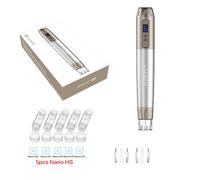 Stylo De Microneedling Professionnel Sans Fil Hydra Derma Pen,Dispositif De Soins De La Peau Dermapen Automatique,Adhérence Grossière Des Les,H3,5 Pièces - Type 5pcs Nano Hs