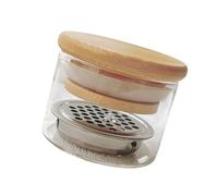 Stylo de nettoyage en acrylique transparent avec couvercle pour organiser les paillettes, les pinceaux, les paillettes, outil d'art des ongles