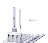 Stylo de Nettoyage pour écouteurs Bluetooth, 5 en 1 Kit D'outils de Nettoyage Multifonctions Brosse de Nettoyage Portable Stylo de Nettoyage pour écouteurs Bluetooth Clavier (A)