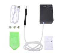 Stylo de Peinture d'art de Diamant électrique 1500mAh Pompe à Vide Rechargeable Stylo de Diamant avec Plateau de Rangement Kit d'outils de Stylo à Vide d'art de Diamant à Faible (Noir avec Batterie)