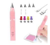 Stylo de peinture diamant électrique sous vide, pas de cire nécessaire, kit d'accessoires d'art diamant sans fil pour cadeaux, bricolage, art, débutants, améliore l'efficacité de la création d'art