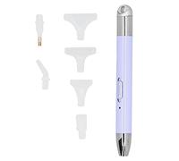 Stylo de peinture diamant, stylo de forage à point d'éclairage rechargeable par USB avec 6 pointes, accessoires d'art diamant portables pour les amateurs d'artisanat (Taro Violet (6 pointes de stylo))
