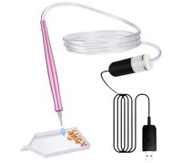 Stylo de peinture électrique à strass | Stylo d'art électrique pour strass, applicateur USB portable avec fonction d'adsorption pour atelier, activité de maternelle