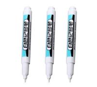 Stylo de peinture permanent blanc 0,7/1,0/2,5 mm pour bois, roche, plastique, cuir, verre, toile, pierre, métal, trou en céramique, marqueur profond