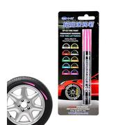 Stylo de peinture pour pneus - Blanc, marqueur de peinture, stylo de retouche, étanche | Permanent, résistant à la décoloration, pour voitures, pneus, graffitis, chaussures, verre et toile.