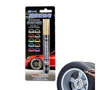 Stylo de peinture pour pneus - Blanc, marqueur de peinture, stylo de retouche, étanche | Permanent, résistant à la décoloration, pour voitures, pneus, graffitis, chaussures, verre et toile.