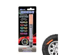Stylo de peinture pour pneus de voiture, stylo de peinture marqueur de pneu |Stylo de peinture de marqueur de lettrage de pneu,Stylo de retouche sans fuite d'encre pour clôtures en bois de cour, cart