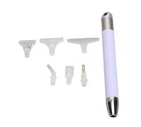 Stylo de Peinture Strass Rechargeable LED Strass Outil de Ramassage avec 6 Pointes Stylo pour Nail Art Taro Violet