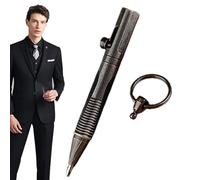 Stylo de poche de voyage - Laiton Mini 10 cm | Stylo à bille, porte-clés pendentif marqueur en laiton | Compact Portable, Clients, Amis, Parents | Mini cadeau pour le bureau, les voyages, le transport