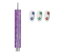 Stylo de pointe pour ongles - Stylo d'art floral - Outil de manucure en strass - Design précis de 1,5 mm - Soutient la décoration de motifs détaillés sans effort - Pour les femmes, les amies, les
