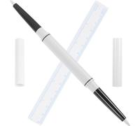 Stylo de Positionnement des Sourcils Blanc Double Embout avec Règle