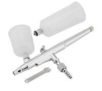 Stylo de pulvérisation Double Action aérographe Kit Aiguille Grande capacité Tasse Pistolet à Peinture pour Le gâteau du Corps des Ongles(0.5mm),Usage Domestique Quotidien