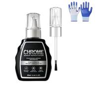 Stylo de réparation de chrome professionnel, formule permanente (Silver) | Stylo de retouche pour rayures automobiles, réparation de peinture portable, traite et scelle la rouille, facile à utiliser