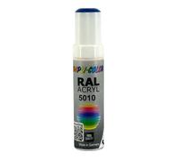 Dupli-Color Stylo de retouche peinture acrylique Bleu RAL 5010 Brillant Tous supports