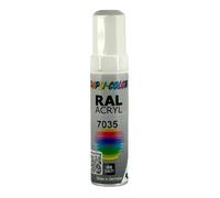 Stylo de retouche peinture acrylique - Gris clair - RAL 7035 - Brillant - Tous supports - Duplicolor