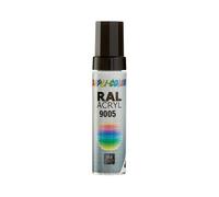 Stylo de retouche peinture acrylique - Noir - RAL 9005 - Mat - Tous supports - D