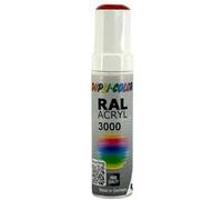 Stylo de retouche peinture acrylique - Rouge feu - RAL 3000 - Brillant - Tous su