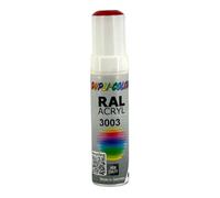 Stylo de retouche peinture acrylique - Rouge rubis - RAL 3003 - Brillant - Tous supports - Duplicolor
